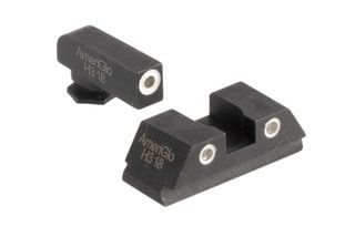 AmeriGlo classic night sights feature a bright green front and yellow rear lamps for fast acquisition in any lighting with your Glock 42 or Glock 43